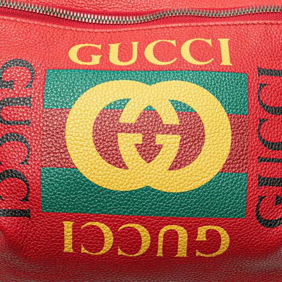 GUCCI Authentic Red Leather Fanny Pack - Picture 4 of 10